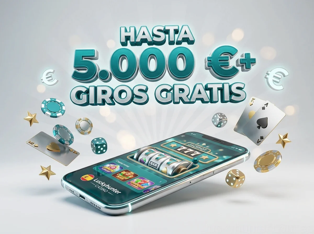 HASTA 5.000 €+ GIROS GRATIS
